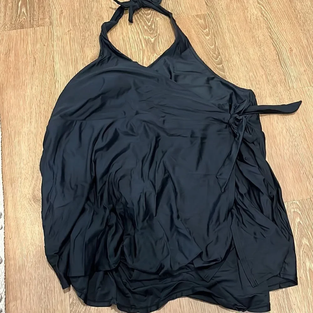 J. Crew Halter wrap swim dress*